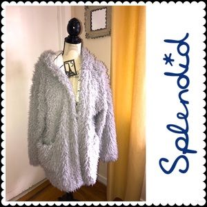 Splendid Teddy Hooded Pajama Jacket